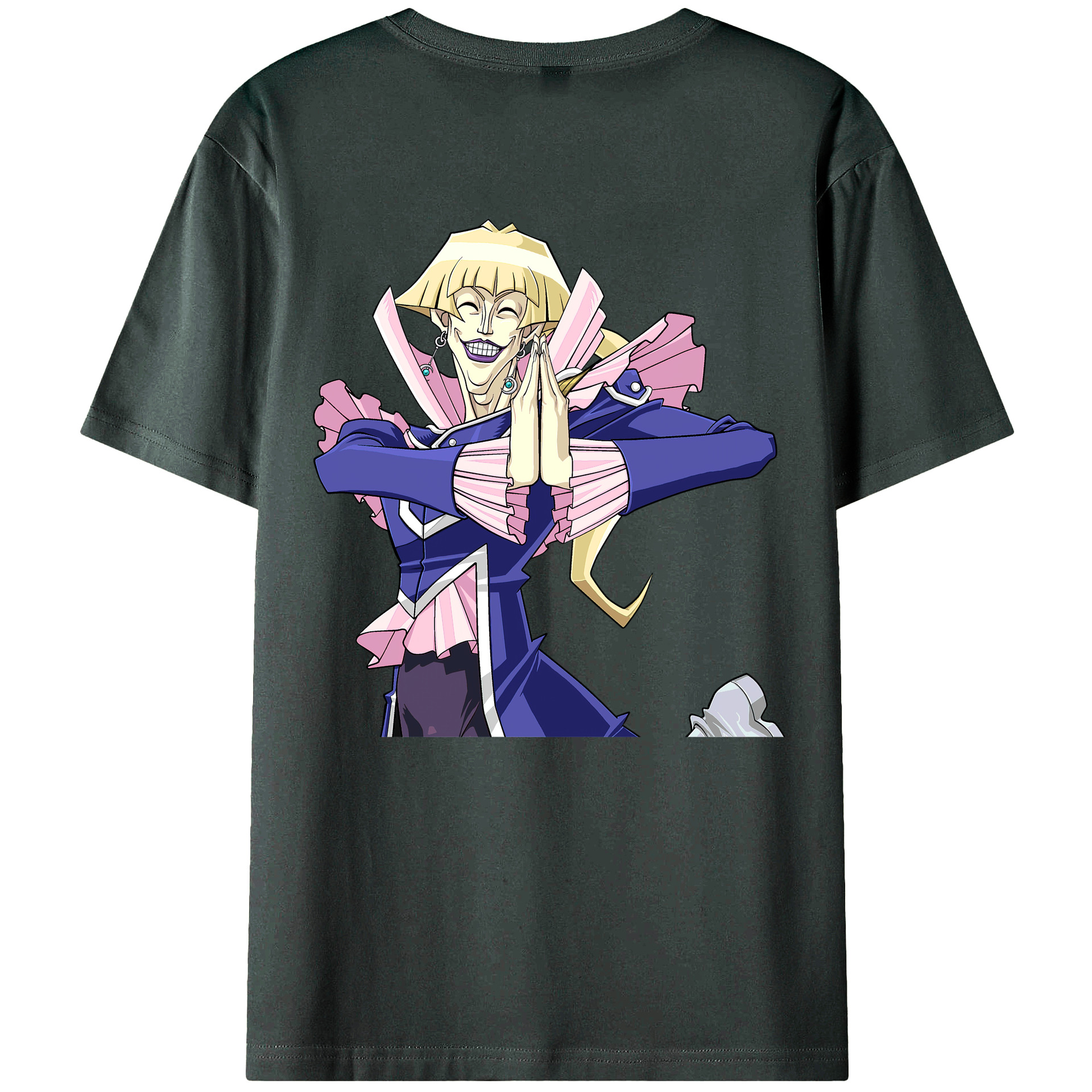 （画像用） 遊☆戯☆王 Yu-Gi-Oh! 綿100％ メンズ半袖Tシャツ（バックプリント） 通気性